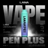 LANA PEN PLUS 9000口拋棄式電子煙｜15ml巨量儲油 3%丁鹽 Mesh網芯，台灣現貨正品快速出貨